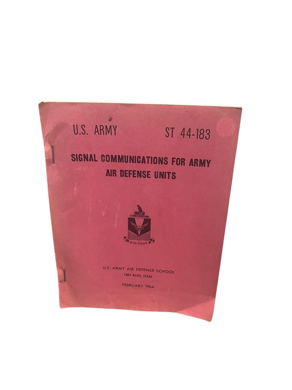 U.S. Army Signal Communications For Army Air Defense Units For Bliss Texas 1964